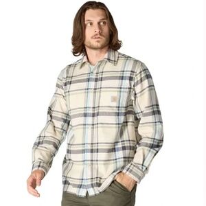 Carhartt Men's Rugged Flex Relaxed Fit Flannel Long-Sleeve Plaid Shirt SMALL NWT